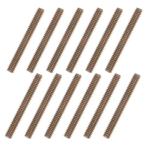 Vista 13 de uxcell 8 piezas de zinc de color totalmente roscado varilla 1/4"-20, 2" longitud, tornillo de rosca de acero al carbono para montaje de muebles