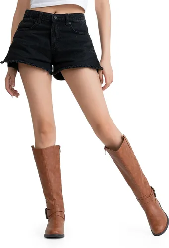 Vista 7 de Vepose - Botas de equitación 49 para mujer, botas altas hasta la rodilla, botas de pantorrilla con hebilla