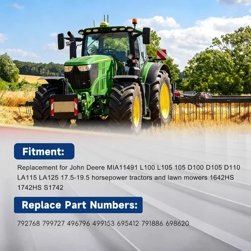 Vista 6 de waltyotur Repuesto de carburador para John Deere MIA11491 L100 L105 105 D100 D105 D110 LA115 LA125 17.5-19.5HP y 1642HS 1742HS S1742 Tractor