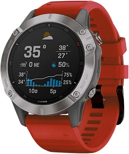 Vista 16 de AISPORTS Correa de silicona compatible con Garmin Fenix 7/7 Pro/6/6 Pro/5/5 Plus, correa de reloj de ajuste rápido de 0.866 pulgadas, correa