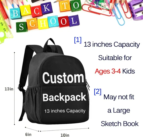 Vista 6 de Naanle Mochila personalizada para niños y niñas, mochila personalizada, Multicolor 34, Mochilas de mochila