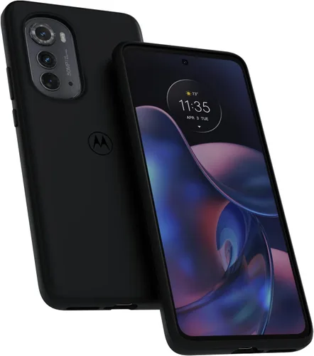 Vista 3 de Motorola Funda protectora negra Edge (2022) - Ajuste de precisión, elegante funda para teléfono con absorción de golpes