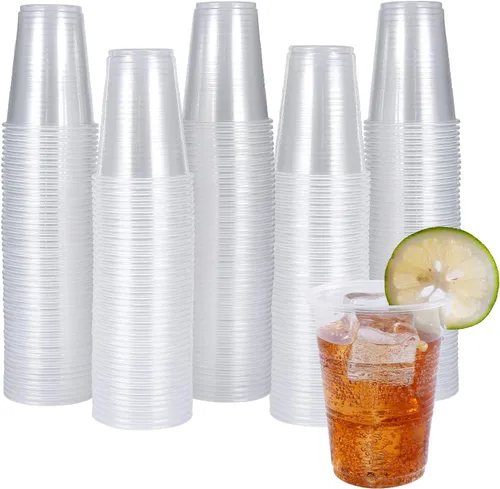 Vista 7 de Paquete de 300 vasos de plástico transparente de 3 onzas, vasos desechables para enjuague bucal para baño, pequeños vasos de plástico para expreso