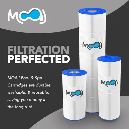 Vista 5 de MOAJ Paquete de 4 filtros avanzados para piscina que sustituyen a Hayward SwimClear C2025, CX470E, CX470-XRE, CX480, CX480-XRE, PA56SV, C-7458