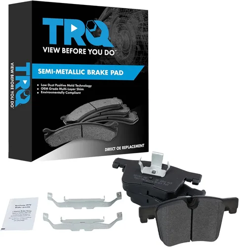 Vista 147 de TRQ Pastillas de freno delanteras semi metálicas compatibles con Ford Expedition 2018-2021 F-150 2018-2020 Lincoln Navigator 2018-2022