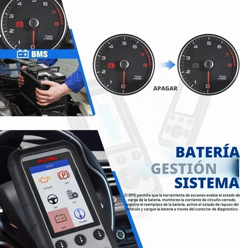 Vista 5 de Autel MaxiDiag MD806 PRO Escáner OBD2: Herramienta de escaneo de diagnóstico de sistemas completos con datos en vivo, reajuste de aceite, BMS, SAS