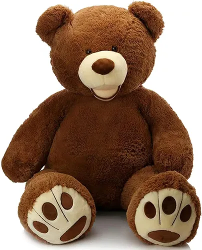 Vista 18 de MorisMos Oso de Peluche Gigante, Oso de 39 Pulgadas, Animales de Peluche Grandes con Huellas Grandes, Osos de Peluche de Regalo para Niños