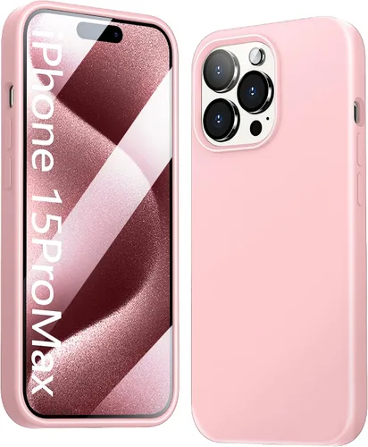 Vista 25 de Funda 5 en 1 para iPhone 12 Pro con protector de pantalla y protector de lente de cámara, funda de silicona líquida para iPhone 12 Pro (verde alpino)
