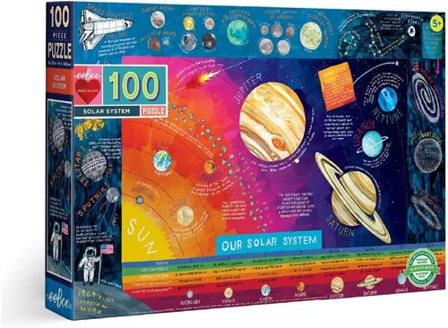Vista 17 de eeBoo Rompecabezas de 100 piezas para niños – Explorers School of Magic Rompecabezas infantil con temática de mago, piezas grandes para manos