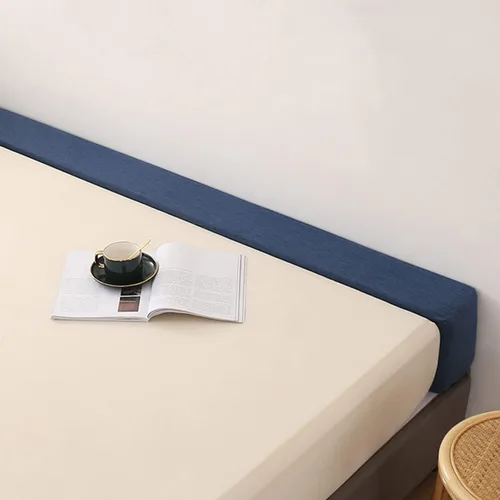 Vista 8 de Relleno de espacio para mesita de noche para extensor de colchón rectangular de pared, esponja gruesa, almohada de cuña larga entre cabecera y Beige