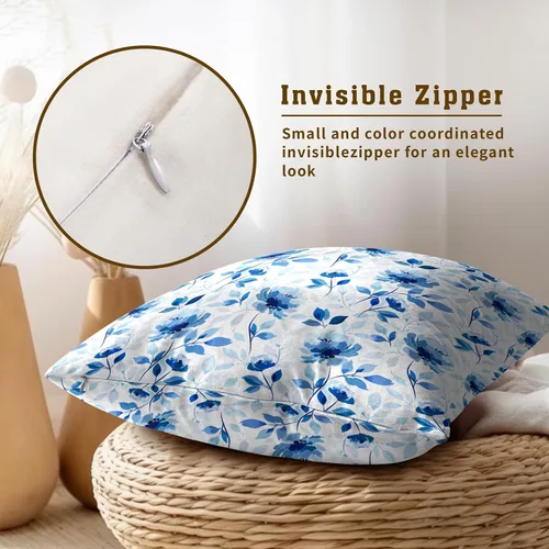 Vista 99 de Giwawa Juego de 2 fundas de almohada decorativas con diseño floral de girasol de 16 x 16 pulgadas, fundas de cojín decorativas para el hogar, sofá