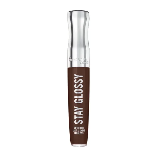 Vista 45 de Rimmel Stay Glossy Brillo de Labios - Fórmula No Pegajosa y Ligera para Color y Brillo de Labios - 030 Cake for Breakfast, .18oz 030 Pastel