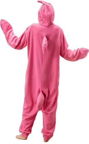 Vista 3 de Dodheah Disfraz de tiburón para adultos, disfraz de Halloween, pijama de cosplay de animales para hombres y mujeres, mono de dibujos animados