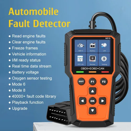 Vista 2 de Escáner Universal OBD II Clásico Mejorado, Lector de Código de Fallas de Motor Automotor, Instrumento de Diagnóstico CAN, Lee y Borra Códigos