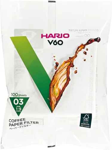 Vista 27 de Hario V60 - Filtro de café de papel, tamaño 01, blanco, caja de 40 unidades (paquete de 3)