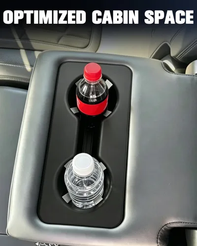 Vista 6 de YEE PIN Center Console Cup Holder for Nissan Armada 2025 2026 Back Cup Holder, Cup Holder Inserts, Silicone Pad, Center Console Drink Holder