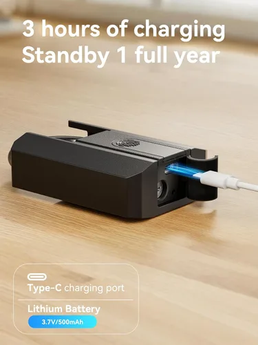 Vista 6 de NexusLab - Candado de huellas dactilares, resistente al agua IP67 para exteriores, desbloqueo de 3 vías (huella dactilar/aplicación/2 teclas)
