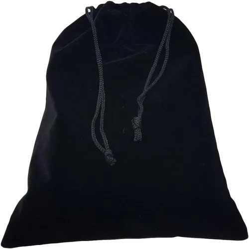 Vista 9 de Marion & Co. Dominó Doble Seis 6 Azulejos Negros Tamaño Jumbo de Torneo Profesional con Giradores en Bolsa Elegante de Terciopelo Negro