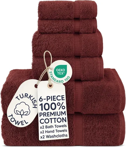 Vista 88 de Chakir Turkish Linens - Toallas turcas de 100% algodón, suaves y absorbentes (juego de 3 toallas personalizables, color aguamarina)