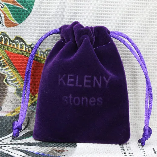 Vista 5 de Keleny Gemas semipreciosas de cristal, cuentas redondas de 0.315in, ajustables, trenzadas, macramé, con borlas unisex, Piedra