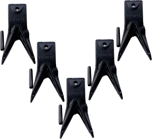 Vista 13 de Retroexcavadora X156 5Pk Minicargadora Mini excavadora estándar Dientes de cucharón con pasadores para mini excavadora Dientes de cucharón corto