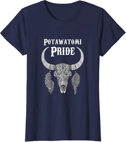 Vista 39 de Potawatomi Pride Tribe Native American Indian Buffalo Camiseta