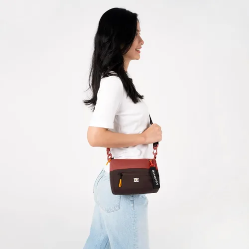 Vista 66 de Sherpani Skye - Bolso cruzado pequeño, de nailon, ligero, para mujer, con protección RFID