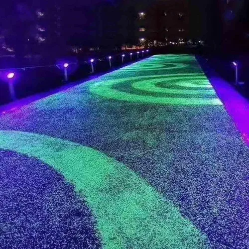 Vista 2 de Piedras luminosas: decoración de jardín, 100 piedras brillantes para decoración al aire libre, jardín césped, acuario, pasarela, pecera, camino
