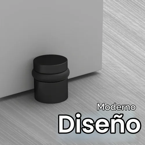Vista 7 de Mega Handles Tope para puerta de piso, color negro mate