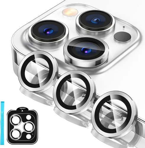 Vista 9 de Tensea Protector de lente de cámara Compatible para iPhone 17 Pro Max/17 Pro/15 Pro Max/15 Pro/16 Pro Max/16 Pro/14 Pro Max/14 Pro, Cubierta