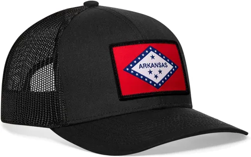 Vista 34 de HAKA Gorra de béisbol unisex con diseño de bandera del estado Gorra de béisbol de malla de camionero