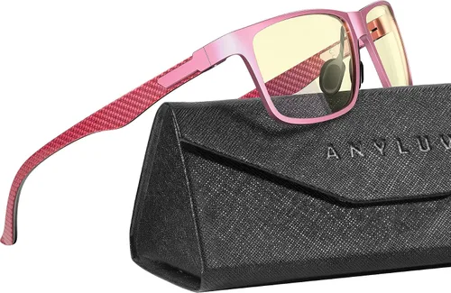 Vista 49 de ANYLUV Blue Light Glasses Men, Relieve Eyestrain and Eye Protection, Al-Mg Metal Computer Blue Light Blocking Glasses