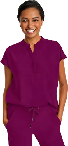 Vista 21 de Healing Hands Purple Label Women's Scrub Top with Dolman Sleeves 2 Pockets Elástico en 2 direcciones, sarga de poliéster y elastano, mangas Dolman
