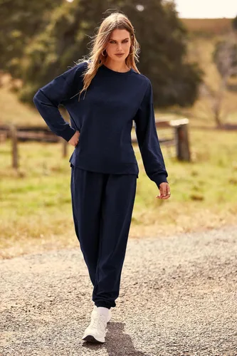 Vista 75 de Prettygarden - Conjunto de pijama de dos piezas para mujer, diseño de teñido anudado, sudadera informal de manga larga con pantalones largos, ropa