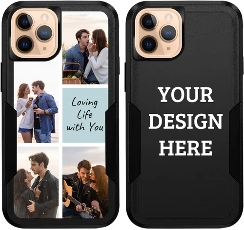 Vista 12 de Fundas de teléfono personalizadas con múltiples imágenes para iPhone 11 Pro Max, imágenes personalizadas, protección contra caídas, cuerpo completo