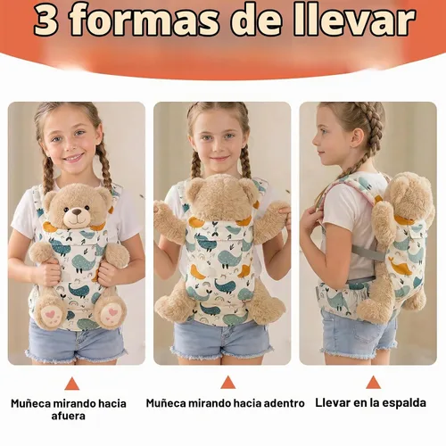Vista 4 de Vollence Portabebés para muñecas de 14 a 25 pulgadas