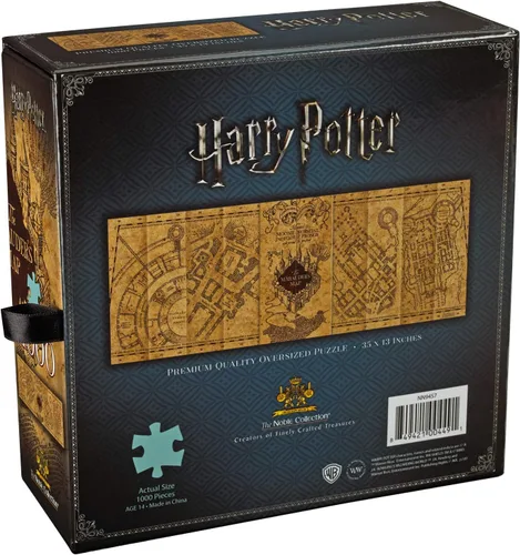 Vista 5 de The Noble Collection Rompecabezas del mapa del merodeador de Harry Potter