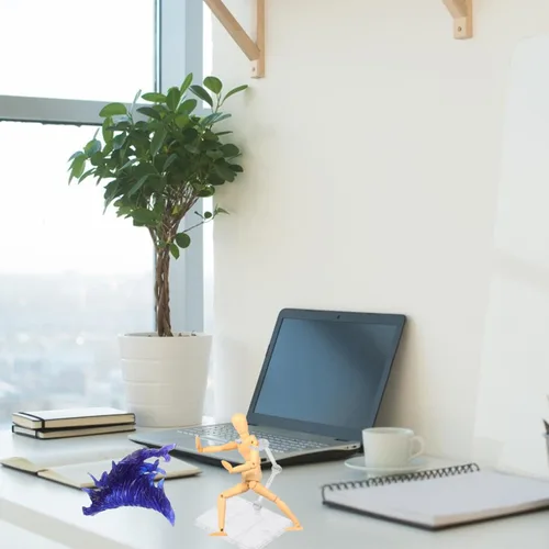 Vista 9 de iplusmile - Figura de acción con efecto de llama con accesorios de efectos especiales de fuego, base de soporte estable para modelo de bricolaje