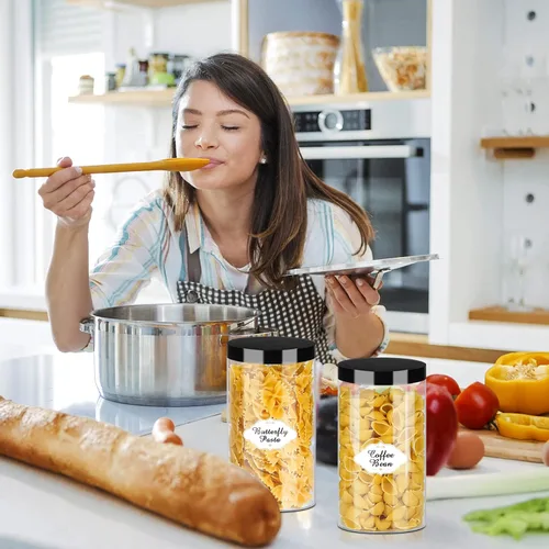 Vista 13 de PeacePeo Tarros de plástico con tapas, recipientes de slime de 4 onzas, 72 frascos de plástico transparente vacíos, recipientes de cosméticos