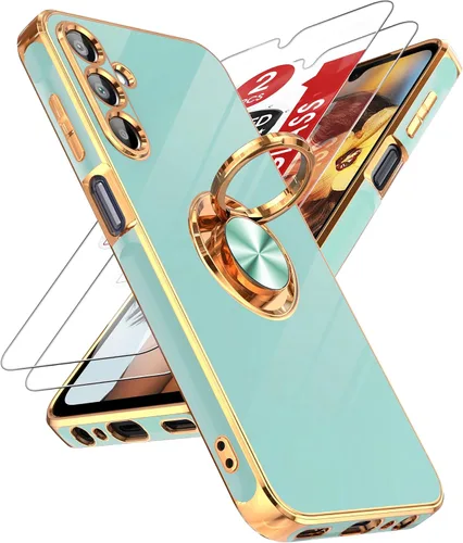 Vista 97 de LeYi Funda para iPhone XR: con Protector de Pantalla de Vidrio Templado [Paquete de 2] Soporte de Anillo Giratorio de 360°, Soporte Magnético