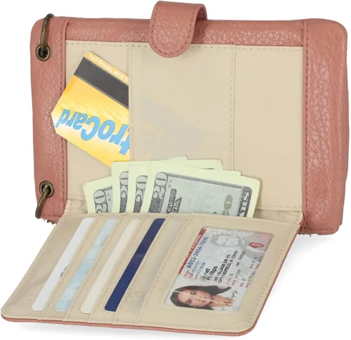 Vista 2 de Mundi Cornelia - Bolso cruzado RFID para teléfono celular para mujer