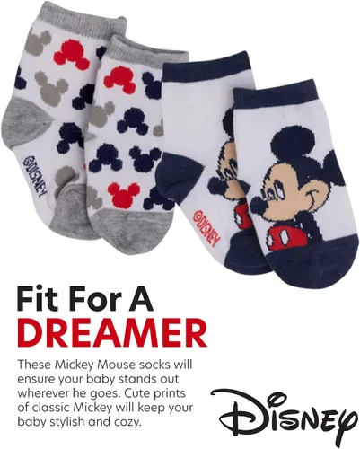 Vista 3 de Disney Baby Boys' Crew Socks