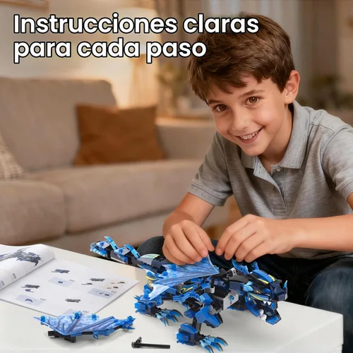 Vista 7 de OASO Kit de construcción de dragones, regalos STEM para niños de 8 a 12
