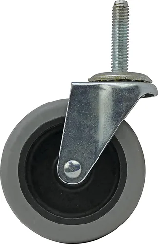 Vista 7 de Shepherd Hardware 3265 Rueda TPR de vástago roscado de 3 pulgadas, capacidad de carga de 110 libras