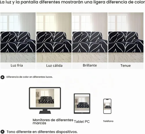 Vista 8 de uxcell - Funda elástica para sofá con 1 funda de almohada, color blanco y negro, tamaño mediano