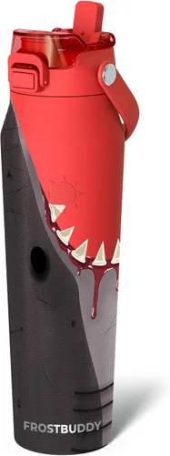 Vista 40 de Frost Buddy botella de agua aislada de 32 onzas con pajilla y tapa para beber Acero inoxidable a prueba de fugas 24 horas de frío Resistente