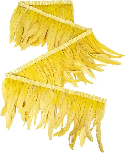 Vista 10 de THARAHT 50 Plumas de Cola de Gallo Naturales de 12-14 Pulgadas (30-35 cm) a Granel para Manualidades, Atadura de Moscas, Boda, Plumas para Fiestas