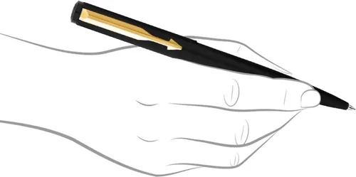 Vista 4 de Parker Vector negro mate Gt bolígrafo tinta azul y punta fina