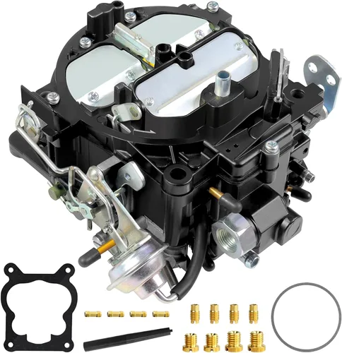 Vista 6 de Carburador Rochester Quadrajet de 4 barriles reemplazable para motores Chevy 350 327 427 454 SBC v8 en camiones y autos 1966-1973, para Corvette