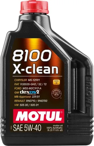Vista 4 de Motul 102786 8100 X-Clean 5W40 12X1L